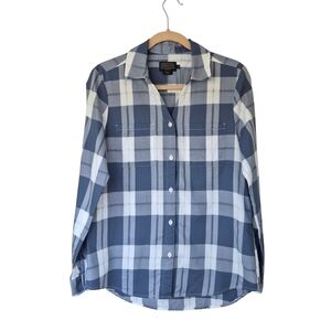 Pendleton Lightweight Cotton Blue & White Plaid Shirt